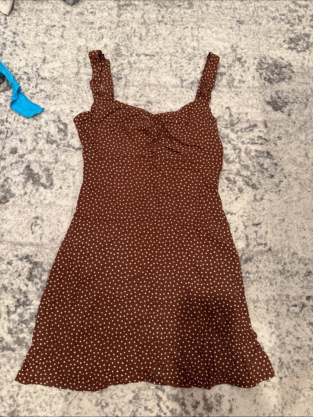 Old Navy Brown Polka Dot Mini Dress
